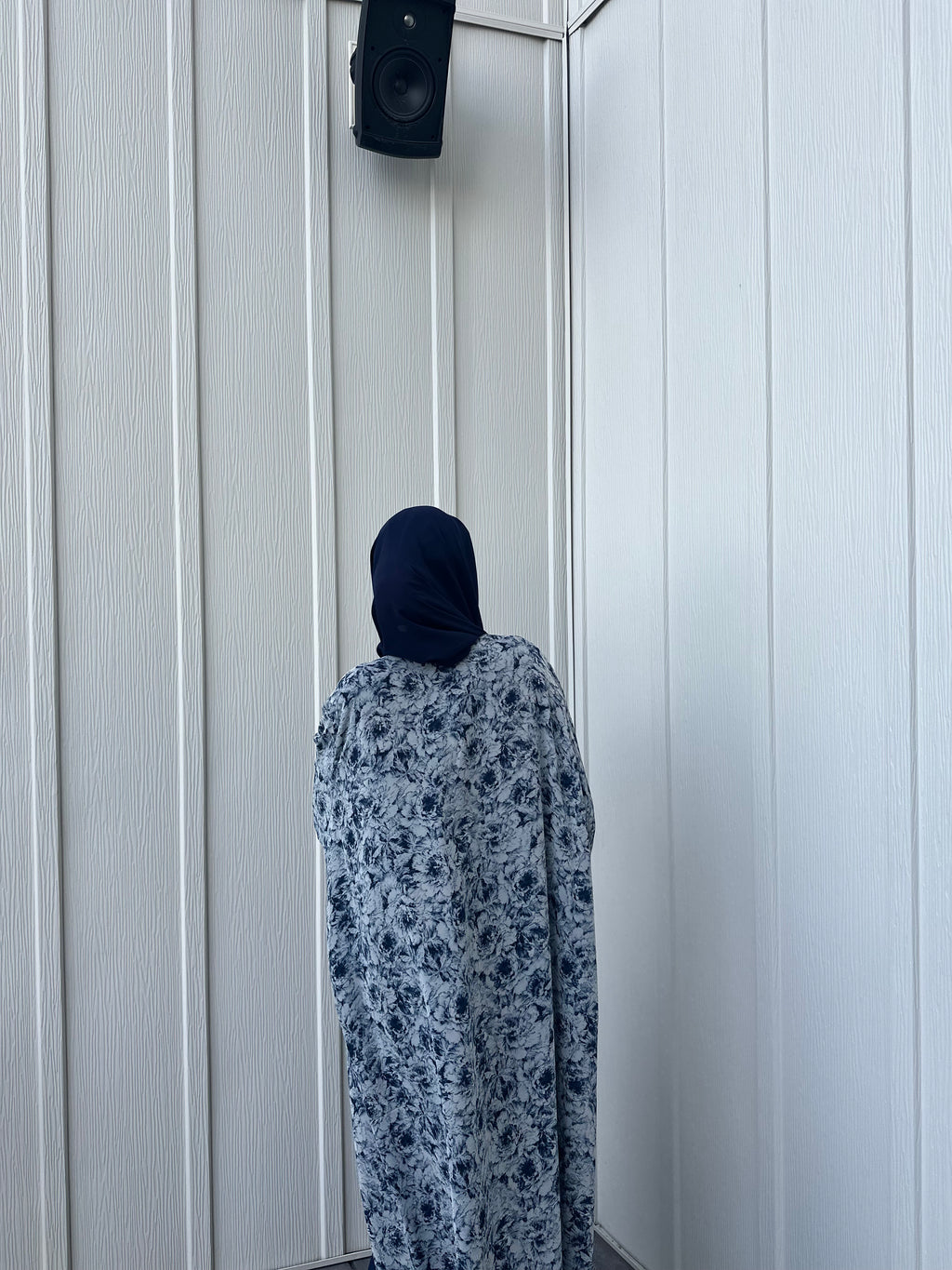 muted blue floral