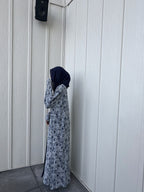 muted blue floral